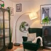 Soungou Golvlampa Mässing, Svart, 1-ljuskällor