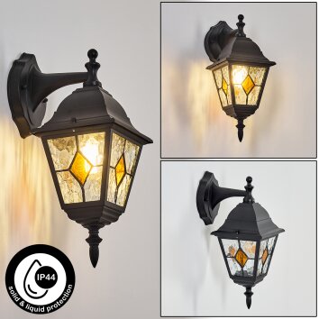 Naofe vägglampa utomhus, Vägglampa Svart, 1-ljuskällor