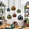 Koyoto Pendellampa, kullampa, Pendelbelysning Blå, Guld, Grön, Kopparfärg, 6-ljuskällor