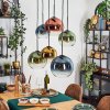 Koyoto Pendellampa, kullampa, Pendelbelysning Blå, Guld, Grön, Klart, Kopparfärg, 6-ljuskällor