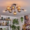 Gastor Taklampa, kullampa Amber, Klart, Rökfärger, 8-ljuskällor