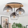 Koyoto Taklampa, kullampa Naturfärger, Svart, 3-ljuskällor