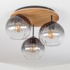 Koyoto Taklampa, kullampa Naturfärger, Svart, 3-ljuskällor