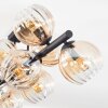 Koyoto Taklampa, kullampa Amber, Klart, 10-ljuskällor