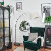 Bassagoda Golvlampa Krom, Svart, 1-ljuskällor
