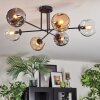 Ripoll Taklampa, kullampa Amber, Klart, Rökfärger, 6-ljuskällor