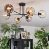 Ripoll Taklampa, kullampa Amber, Klart, Rökfärger, 6-ljuskällor