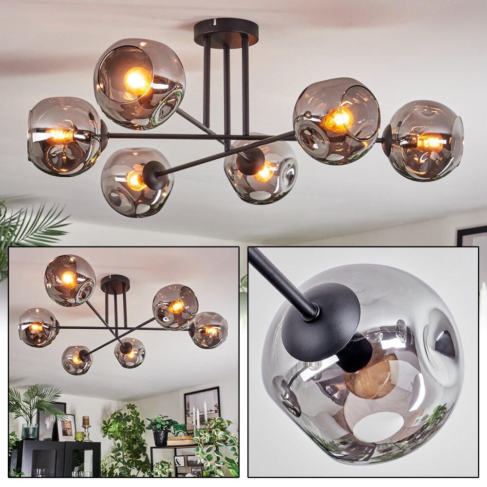 Ripoll Taklampa, kullampa Rökfärger, 6-ljuskällor main product photo