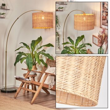Cavaca Golvlampa Mässing, Svart, 1-ljuskällor