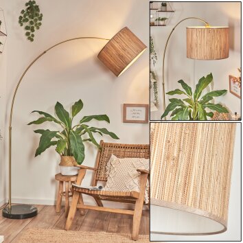 Bongal Golvlampa Mässing, Svart, 1-ljuskällor