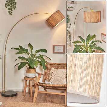 Bongal Golvlampa Mässing, Svart, 1-ljuskällor