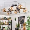 Koyoto Taklampa, kullampa Guld, Svart, 10-ljuskällor