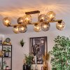 Koyoto Taklampa, kullampa Guld, Svart, 10-ljuskällor