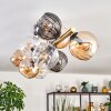 Koyoto Taklampa, kullampa Guld, Svart, 10-ljuskällor