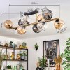 Koyoto Taklampa, kullampa Guld, Svart, 10-ljuskällor