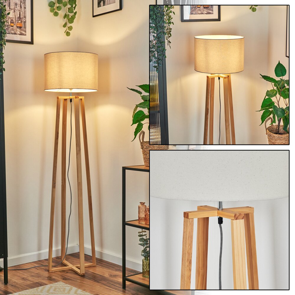 Soungou Golvlampa Krom, Naturfärger, 1-ljuskällor main product photo