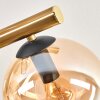 Gastor Taklampa, kullampa Guld, Svart, 10-ljuskällor