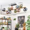 Gastor Taklampa, kullampa Guld, Svart, 10-ljuskällor