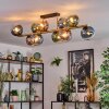 Gastor Taklampa, kullampa Guld, Svart, 10-ljuskällor