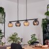 Koyoto Pendellampa, kullampa, Pendelbelysning Amber, Rökfärger, 4-ljuskällor