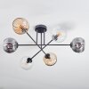 Ripoll Taklampa, kullampa Amber, Klart, Rökfärger, 6-ljuskällor