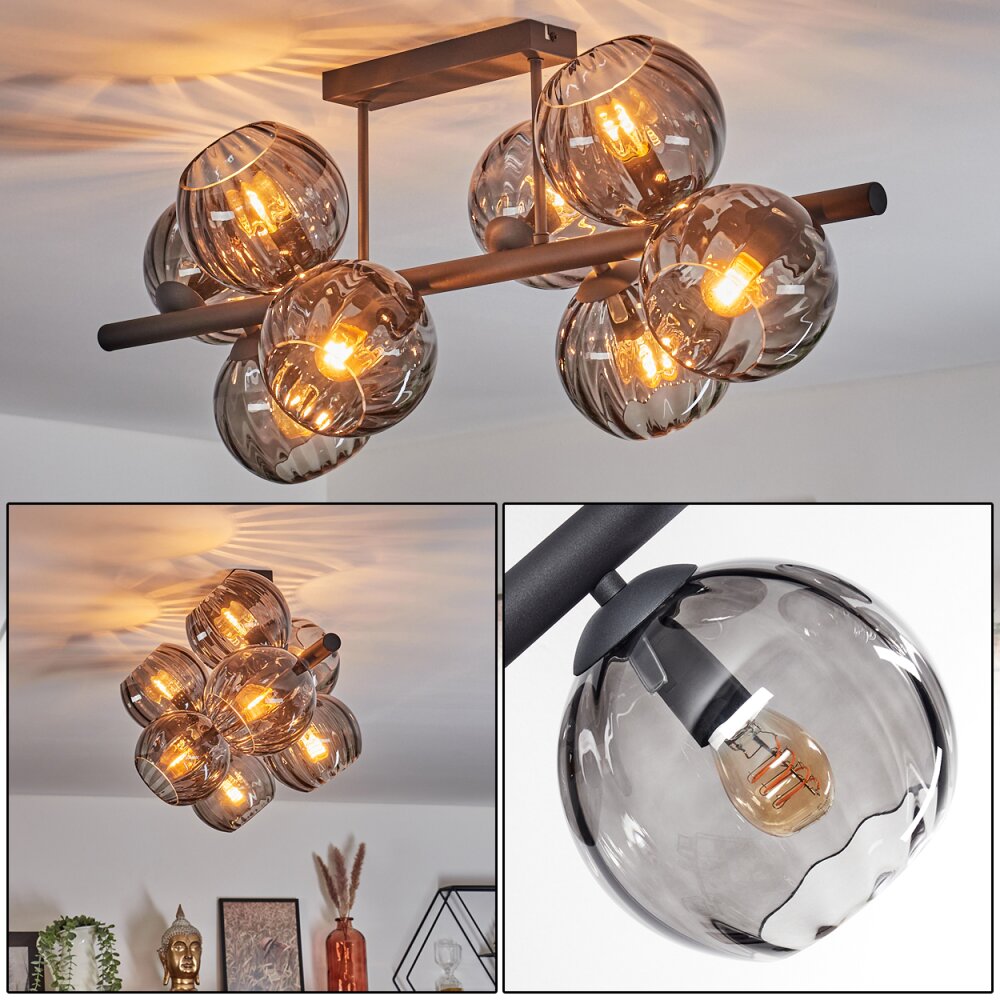 Koyoto Taklampa, kullampa Rökfärger, 8-ljuskällor main product photo