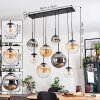 Gastor Pendellampa, kullampa, Pendelbelysning Amber, Krom, Klart, Rökfärger, 8-ljuskällor