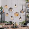Ripoll Pendellampa, kullampa, Pendelbelysning Amber, Klart, Rökfärger, 8-ljuskällor