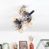 Koyoto Taklampa, kullampa Amber, Klart, Rökfärger, 8-ljuskällor