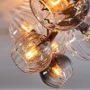 Koyoto Taklampa, kullampa Amber, Klart, Rökfärger, 8-ljuskällor