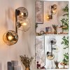 Ripoll kullampa, Vägglampa Amber, Klart, Rökfärger, 3-ljuskällor