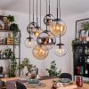 Gastor Pendellampa, kullampa, Pendelbelysning Amber, Krom, Klart, Rökfärger, 8-ljuskällor