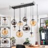 Gastor Pendellampa, kullampa, Pendelbelysning Amber, Krom, Klart, Rökfärger, 8-ljuskällor