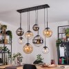 Gastor Pendellampa, kullampa, Pendelbelysning Amber, Krom, Klart, Rökfärger, 8-ljuskällor