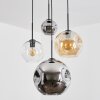 Ripoll Pendellampa, kullampa, Pendellampa Cluster Amber, Krom, Klart, Rökfärger, 4-ljuskällor
