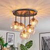 Koyoto Taklampa, kullampa 33 cm Amber, Klart, 5-ljuskällor