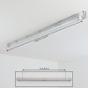 Ilena Taklampa för utomhusbruk, Utomhusbelysning, badrumslampa, strålkastare, Taklampa LED Grått, 1-ljuskällor