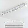 Ilena Taklampa för utomhusbruk, Utomhusbelysning, badrumslampa, strålkastare, Taklampa LED Grått, 1-ljuskällor