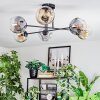 Ripoll Taklampa, kullampa Amber, Klart, Rökfärger, 6-ljuskällor
