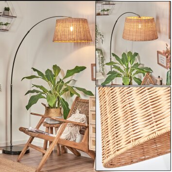 Cavaca Golvlampa, Båglampor Krom, Svart, 1-ljuskällor