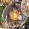 Koyoto Pendellampa, kullampa, Pendelbelysning Amber, Klart, Rökfärger, 8-ljuskällor