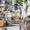 Koyoto Pendellampa, kullampa, Pendelbelysning Amber, Klart, Rökfärger, 6-ljuskällor