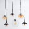 Koyoto Pendellampa, kullampa, Pendelbelysning Amber, Klart, Rökfärger, 6-ljuskällor