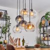 Koyoto Pendellampa, kullampa, Pendelbelysning Amber, Klart, Rökfärger, 6-ljuskällor