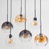 Koyoto Pendellampa, kullampa, Pendelbelysning Amber, Klart, Rökfärger, 6-ljuskällor