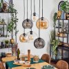Koyoto Pendellampa, kullampa, Pendelbelysning Amber, Klart, Rökfärger, 6-ljuskällor