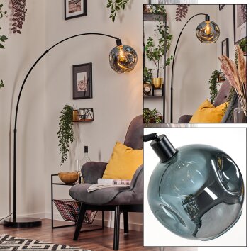 Ripoll kullampa, Golvlampa, Båglampor Svart, 1-ljuskällor