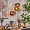Ripoll kullampa, Vägglampa Blå, Guld, Kopparfärg, 3-ljuskällor