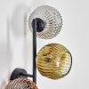 Ripoll kullampa, Vägglampa Guld, Klart, Kopparfärg, Rökfärger, 3-ljuskällor