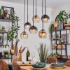 Koyoto Pendellampa, kullampa, Pendelbelysning Amber, Klart, Rökfärger, 6-ljuskällor